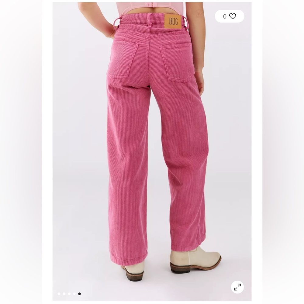 BDG Urban Outfitters pink high & wide pants